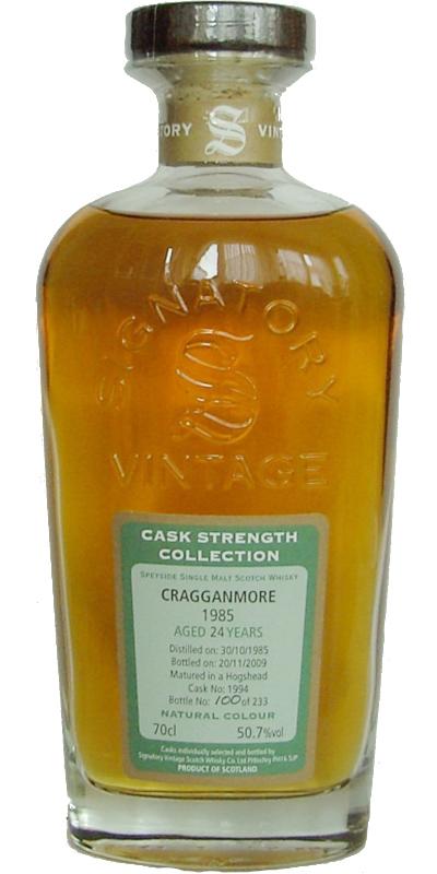 Cragganmore 1985 SV  Cask Strength Collection