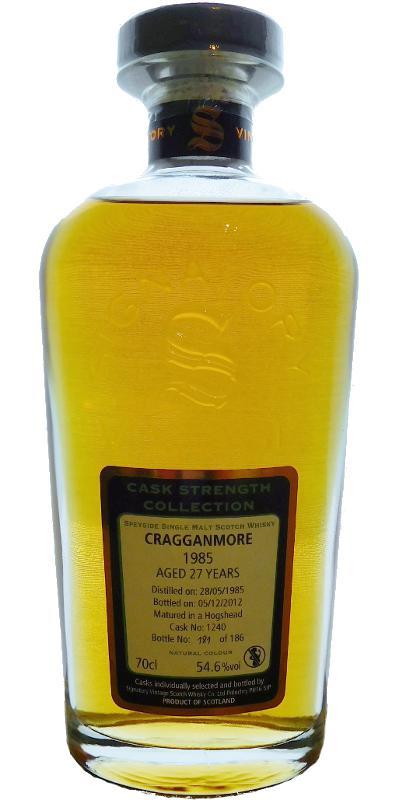 Cragganmore 1985 SV  Cask Strength Collection