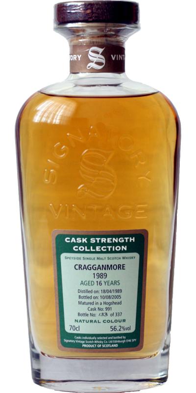 Cragganmore 1989 SV  Cask Strength Collection
