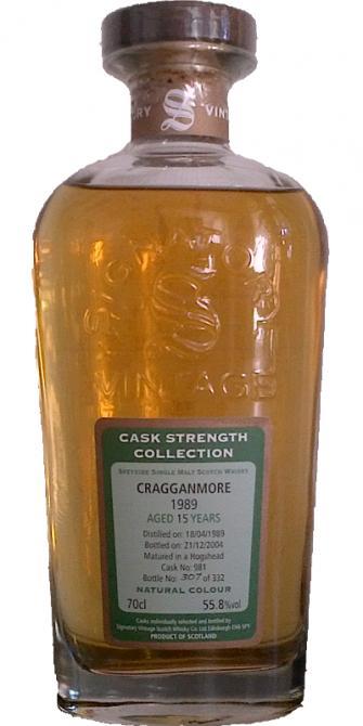 Cragganmore 1989 SV  Cask Strength Collection