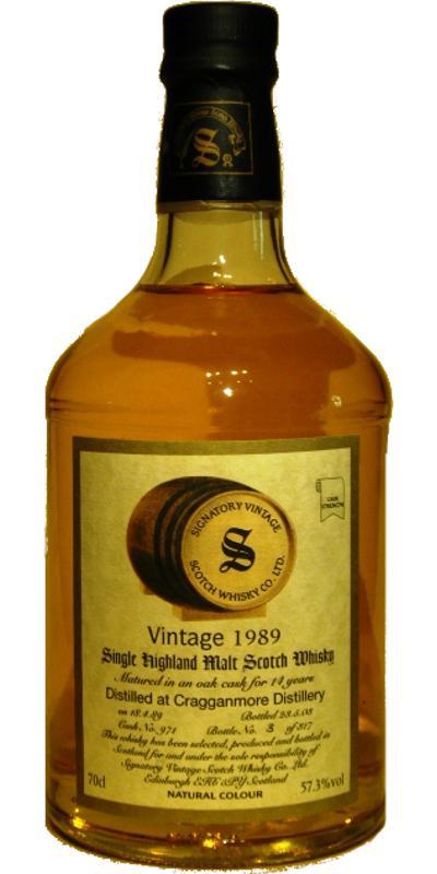 Cragganmore 1989 SV  Vintage Collection