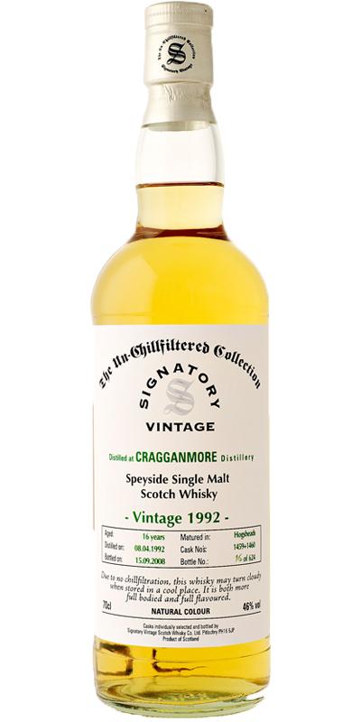 Cragganmore 1992 SV  The Un-Chillfiltered Collection