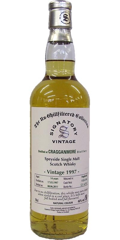 Cragganmore 1997 SV  The Un-Chillfiltered Collection