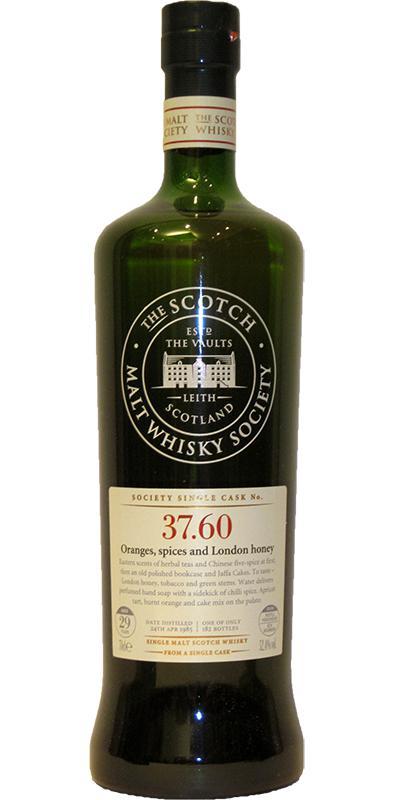 Cragganmore 1985 SMWS 37.60  Oranges,spices and London honey