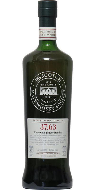 Cragganmore 1985 SMWS 37.63  Chocolate ginger tiramisu