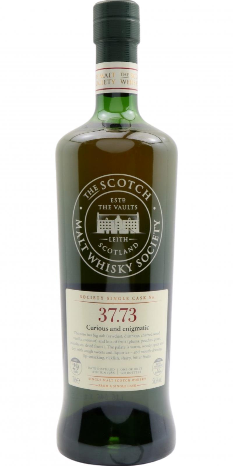 Cragganmore 1986 SMWS 37.73  Curious and enigmatic