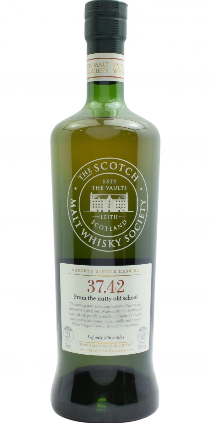 Cragganmore 1987 SMWS 37.42  From the nutty old school