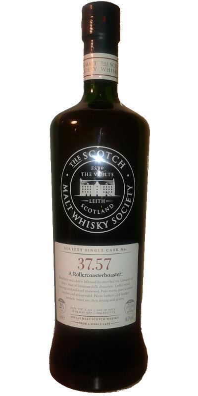 Cragganmore 1987 SMWS 37.57  A Rollercoasterboaster!
