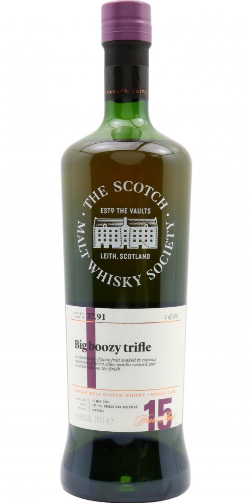 Cragganmore 2001 SMWS 37.91  Big boozy trifle