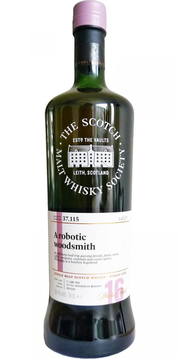 Cragganmore 2002 SMWS 37.115  A robotic woodsmith