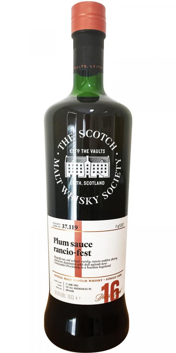 Cragganmore 2002 SMWS 37.119  Plum sauce rancio-fest