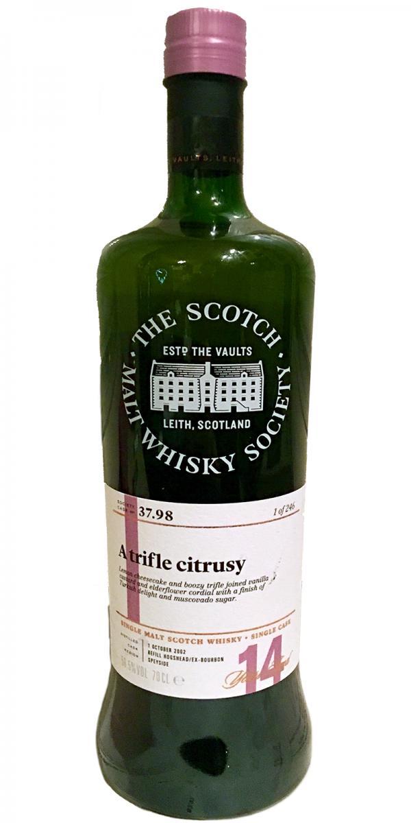 Cragganmore 2002 SMWS 37.98  A trifle citrusy