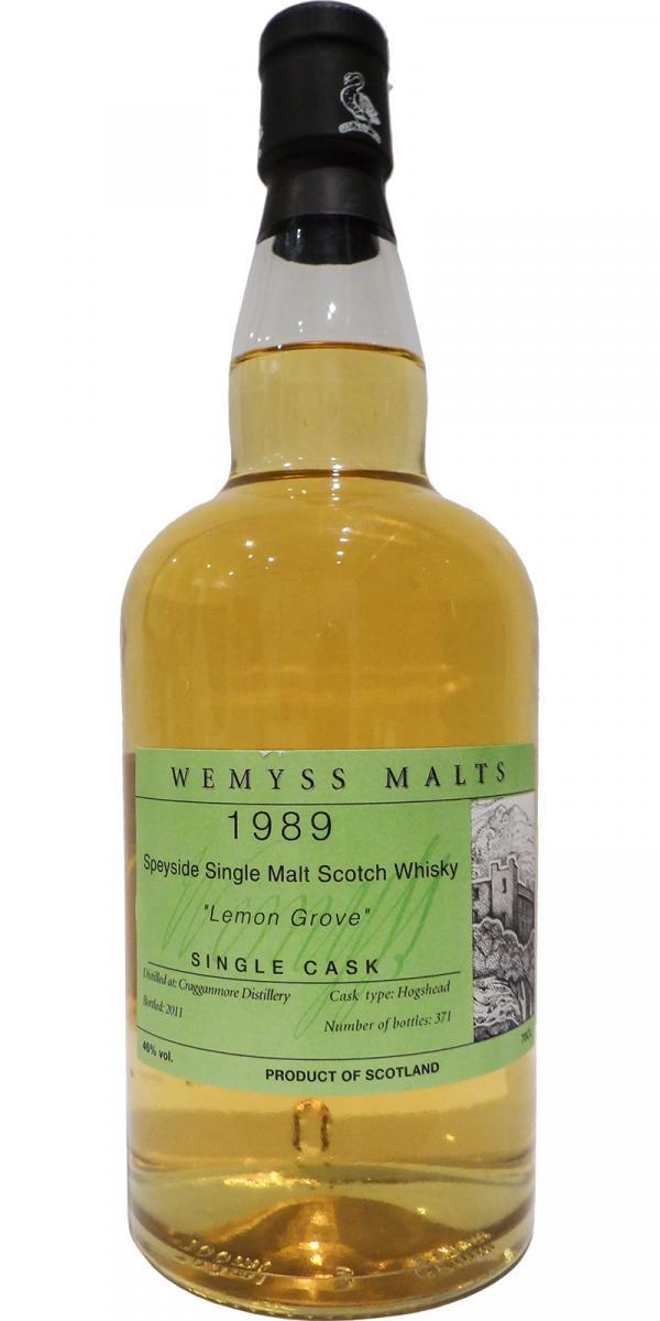 Cragganmore 1989 Wy  Lemon Grove