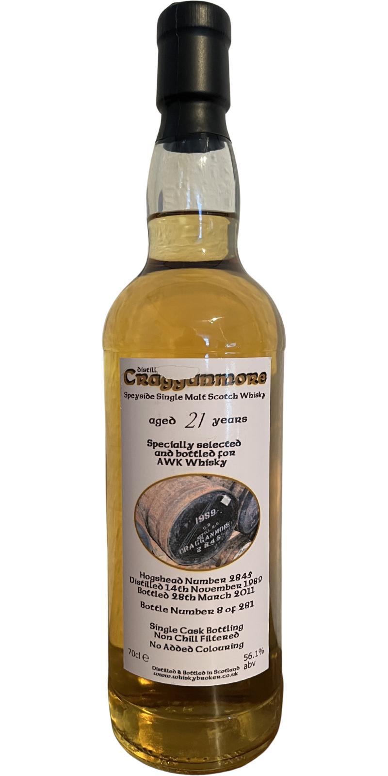 Cragganmore 1989 WhB  Private Bottling