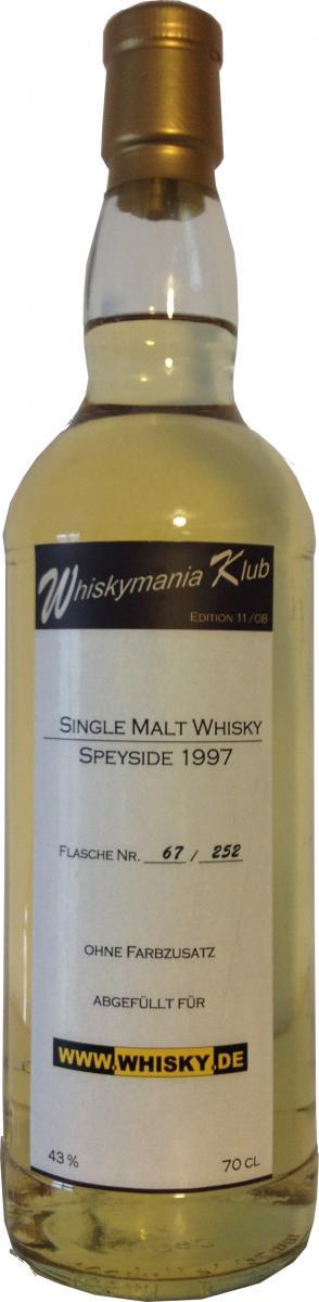 Whiskymania Klub 1997 - Speyside Wm.de  Edition 11/08