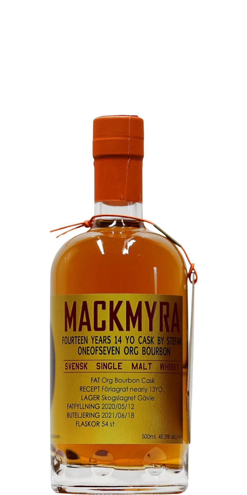 Mackmyra 14-year-old  Oneofseven Org bourbon