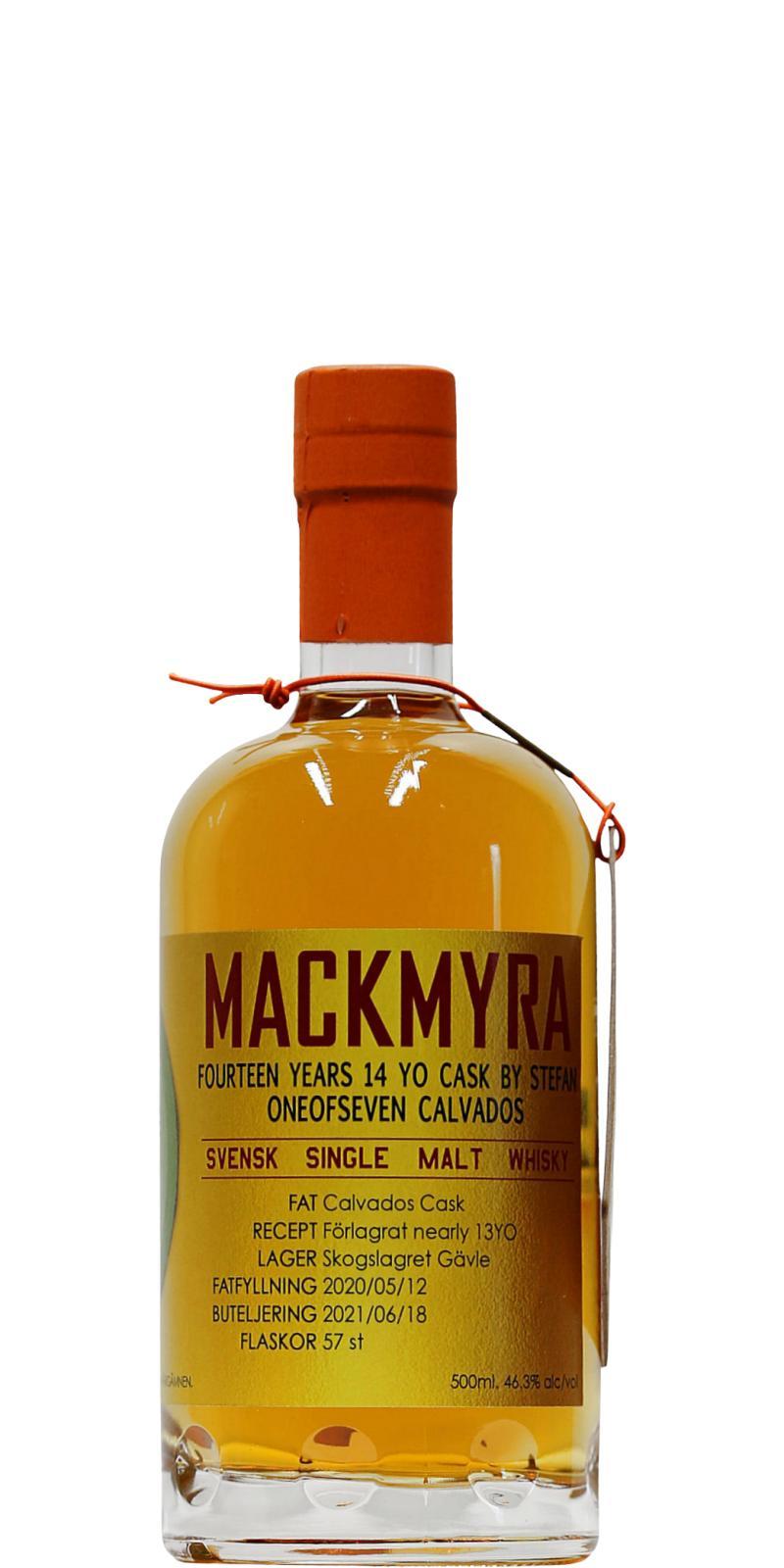 Mackmyra 14-year-old  Oneofseven Calvados