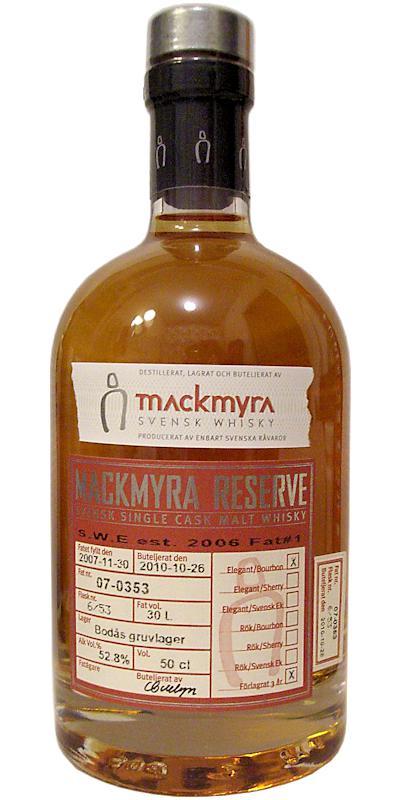 Mackmyra 2007  Reserve
