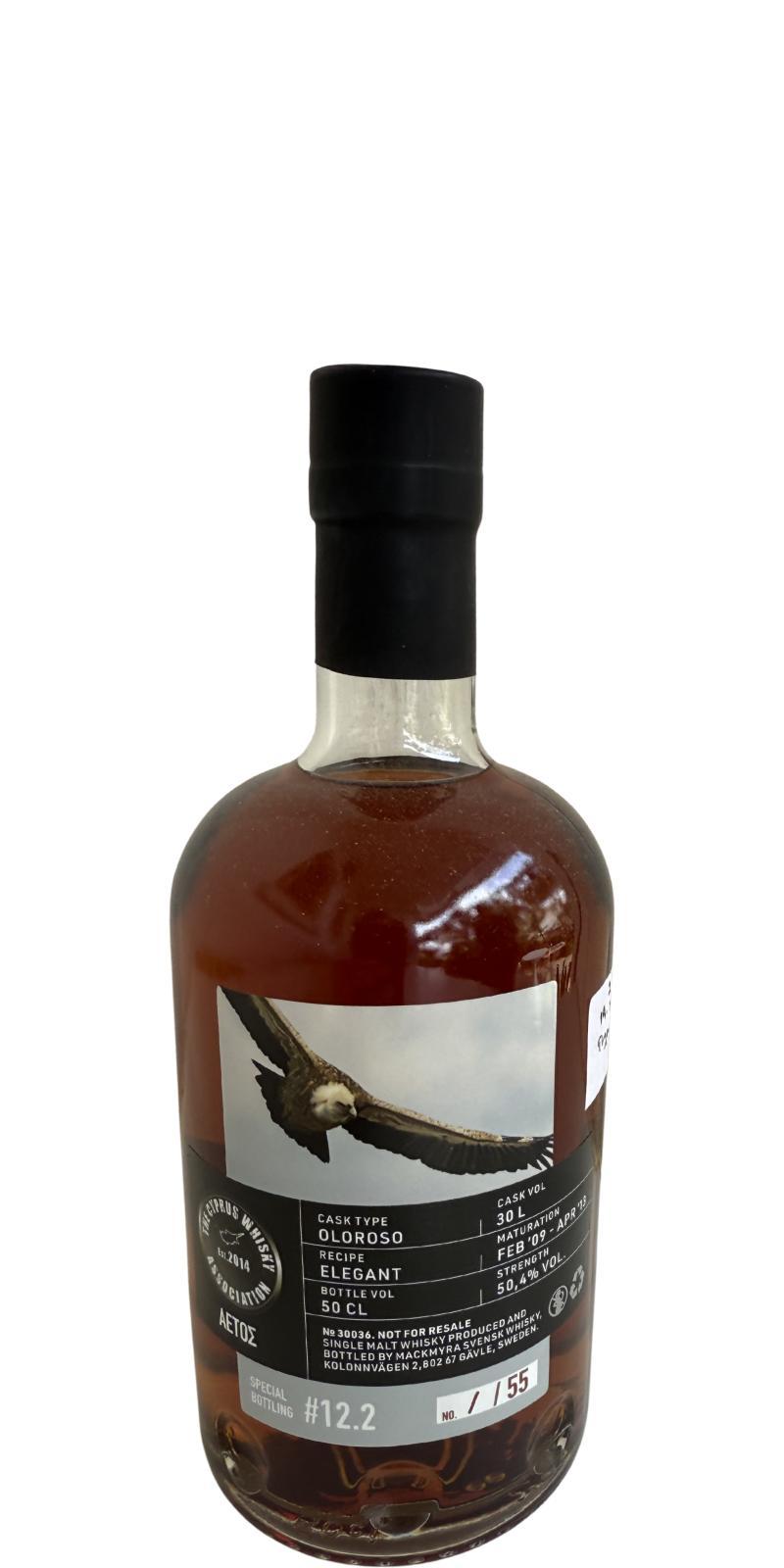 Mackmyra 2009  The Cyprus Whisky Association Special Bottling #12.2