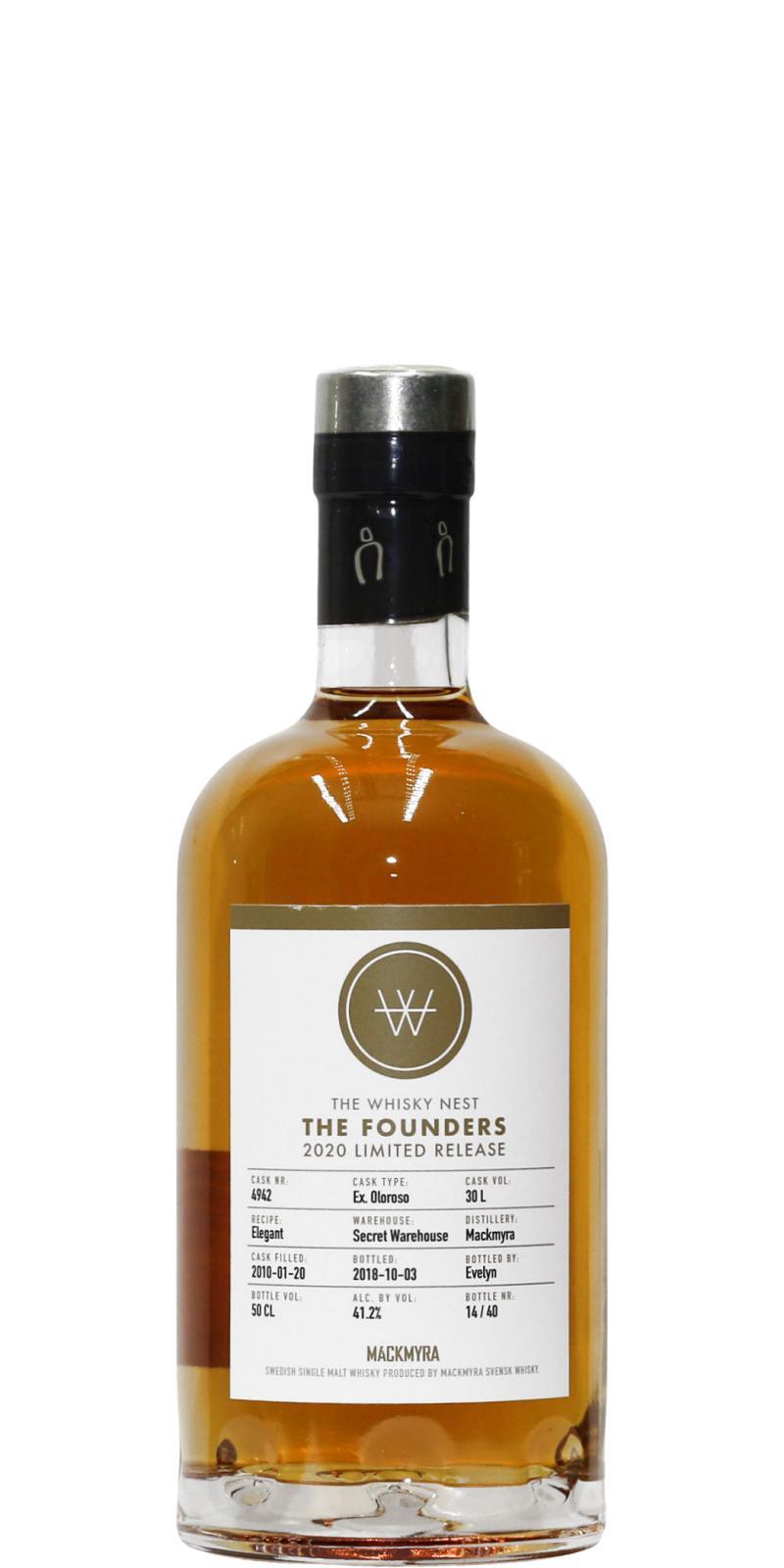 Mackmyra 2010  The Whisky Nest The Founders 2020 Limited