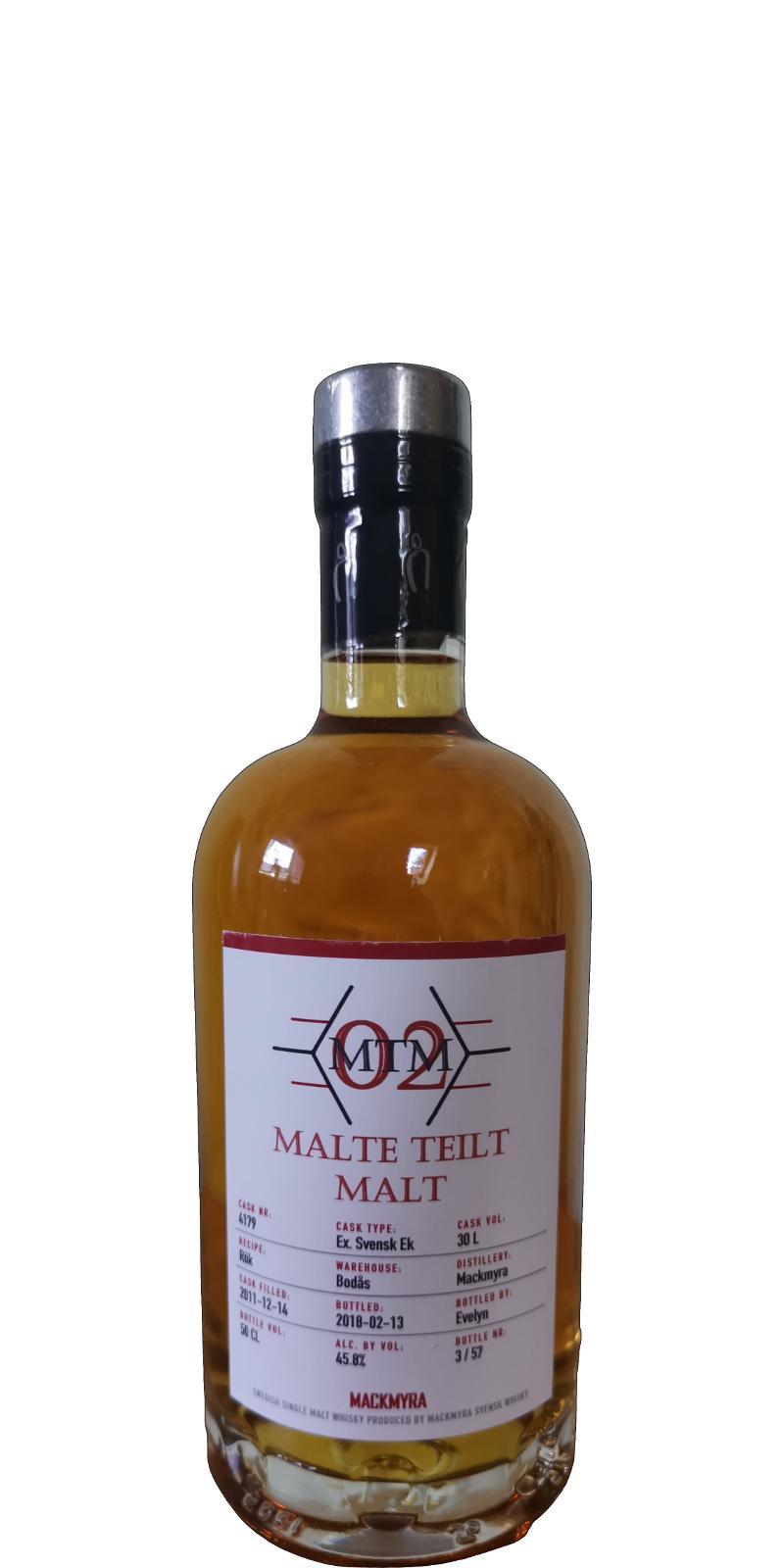 Mackmyra 2011  Malte Teilt Malt MTM02