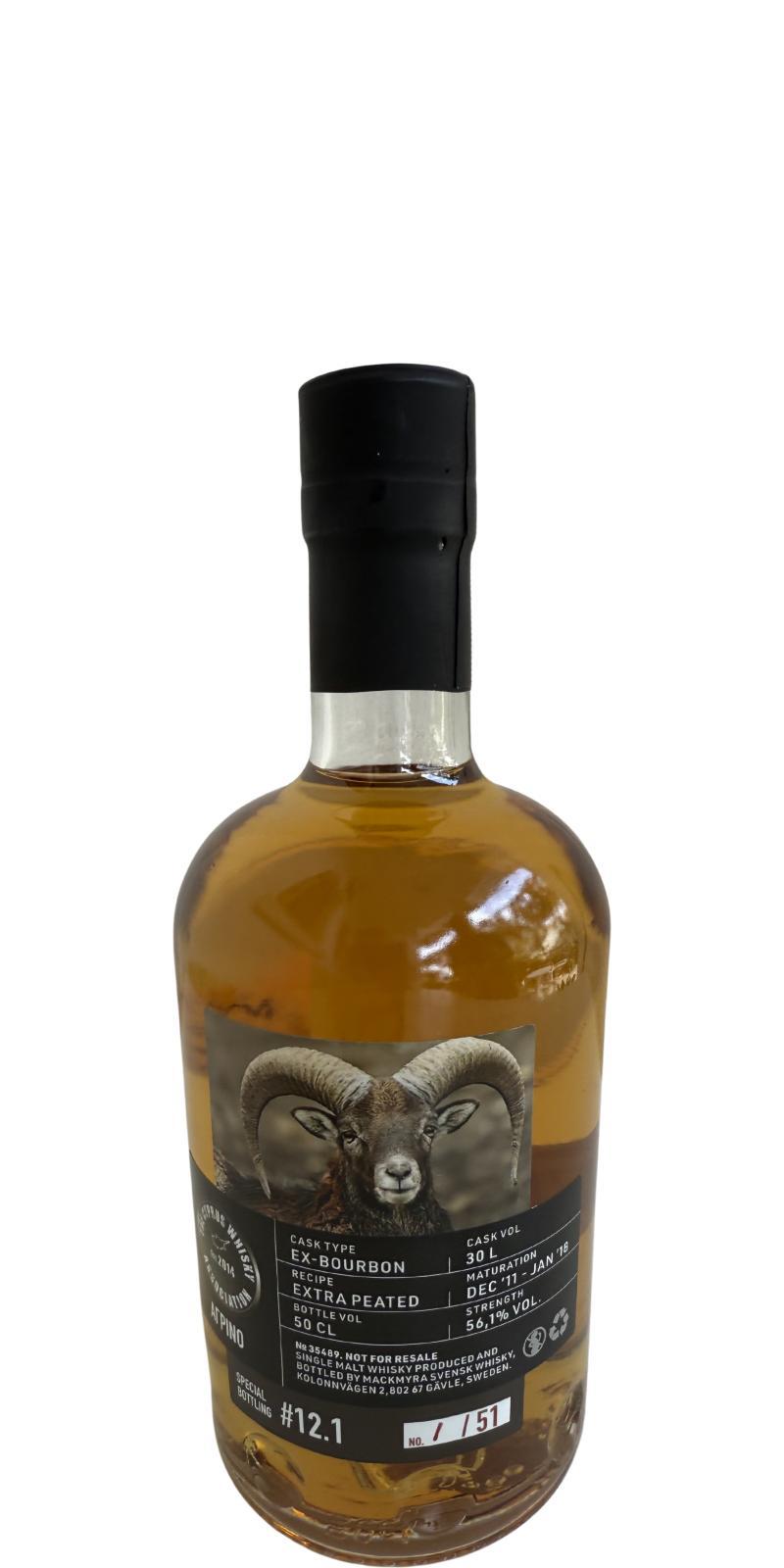 Mackmyra 2011  The Cyprus Whisky Association Special Bottling #12.1