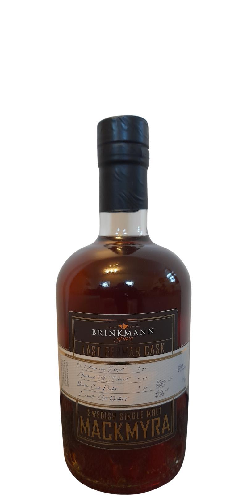 Mackmyra Brinkmann Finest UD  Last German Cask