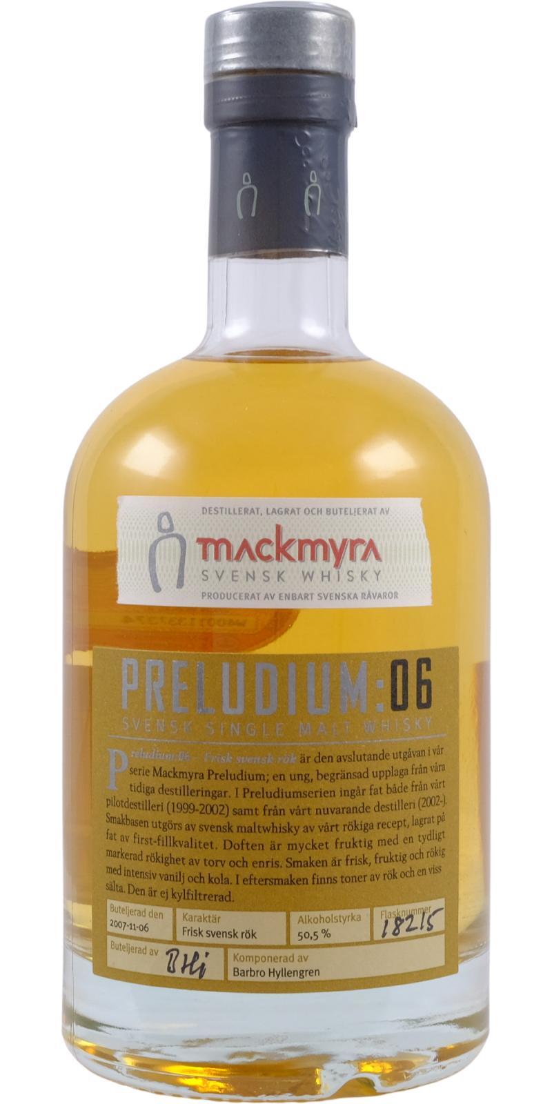 Mackmyra Preludium: 06  Fresh Swedish Smoke