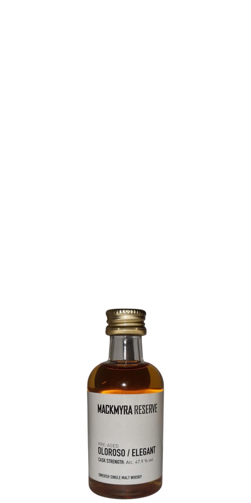 Mackmyra Reserve  Pre-Aged Oloroso / Elegant