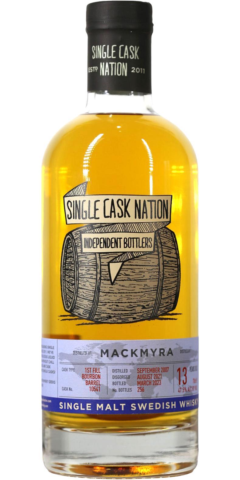 Mackmyra 2007 JWC  Single Cask Nation