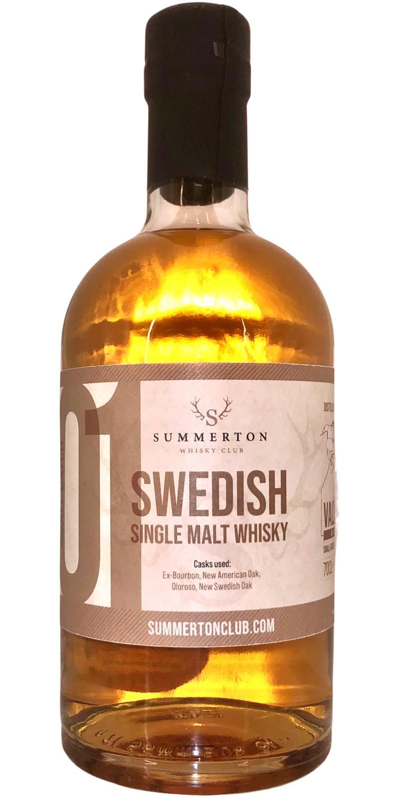 Mackmyra Swedish Single Malt Whisky UD  Summerton Small Batch 01