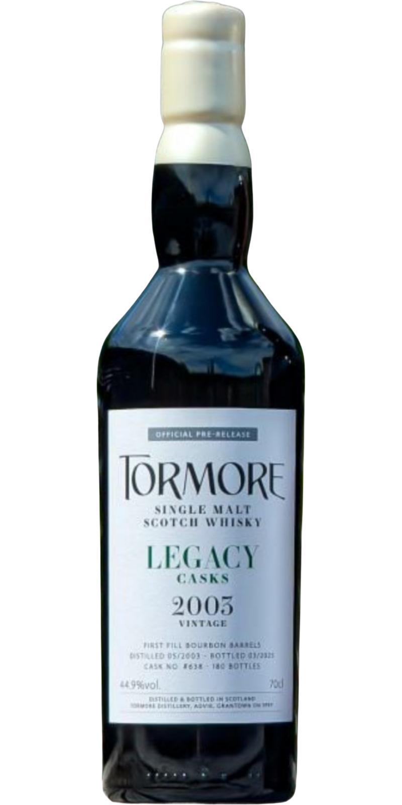 Tormore 2003  Legacy Casks