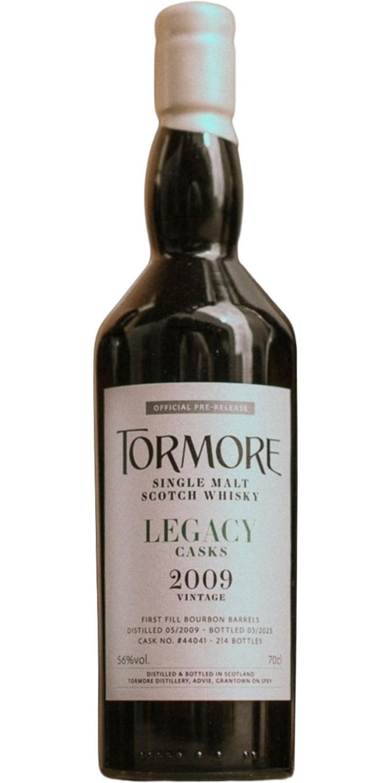 Tormore 2009  Legacy Casks