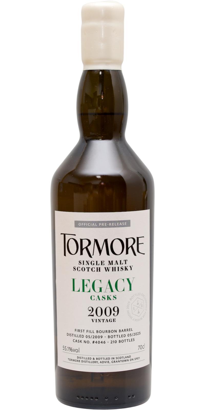 Tormore 2009  Legacy Casks