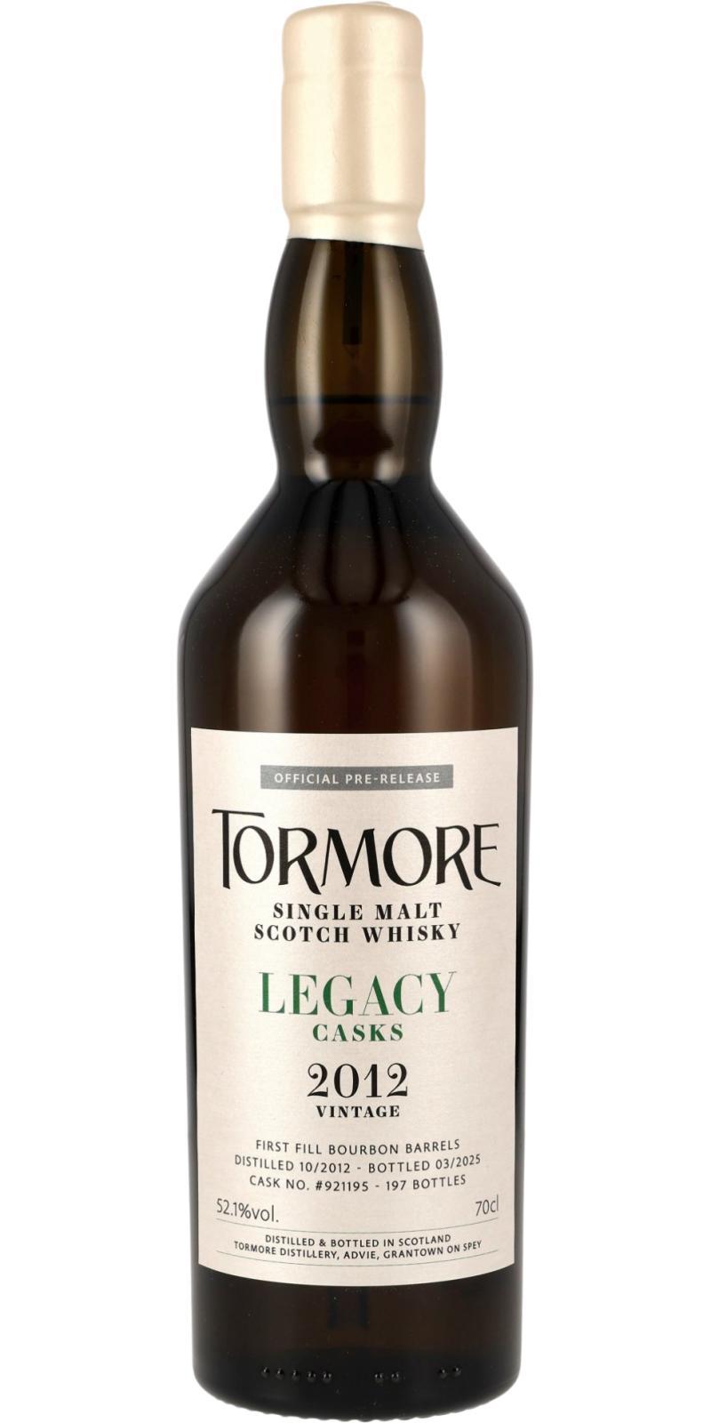 Tormore 2012  Legacy Casks