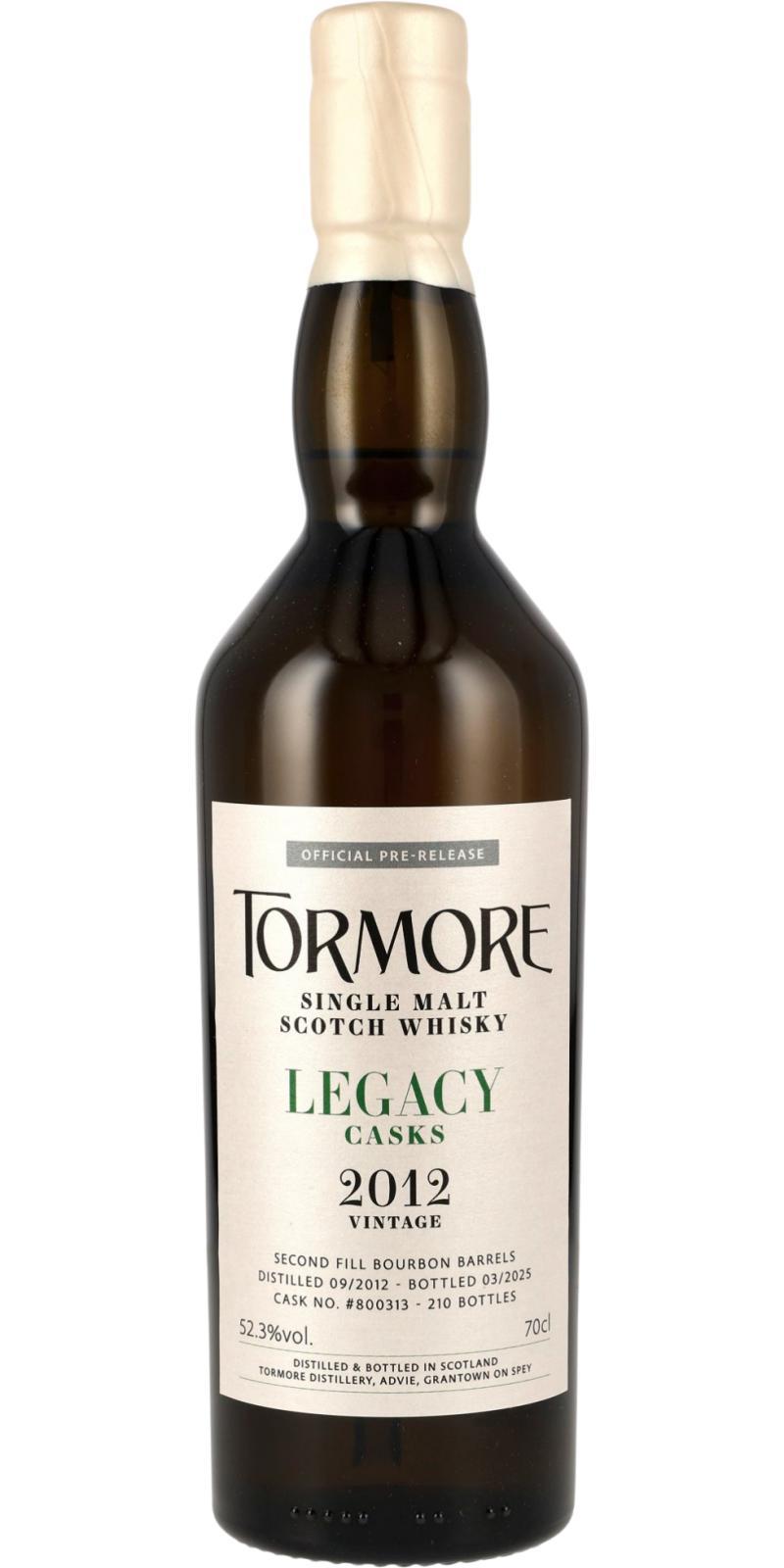 Tormore 2012  Legacy Casks