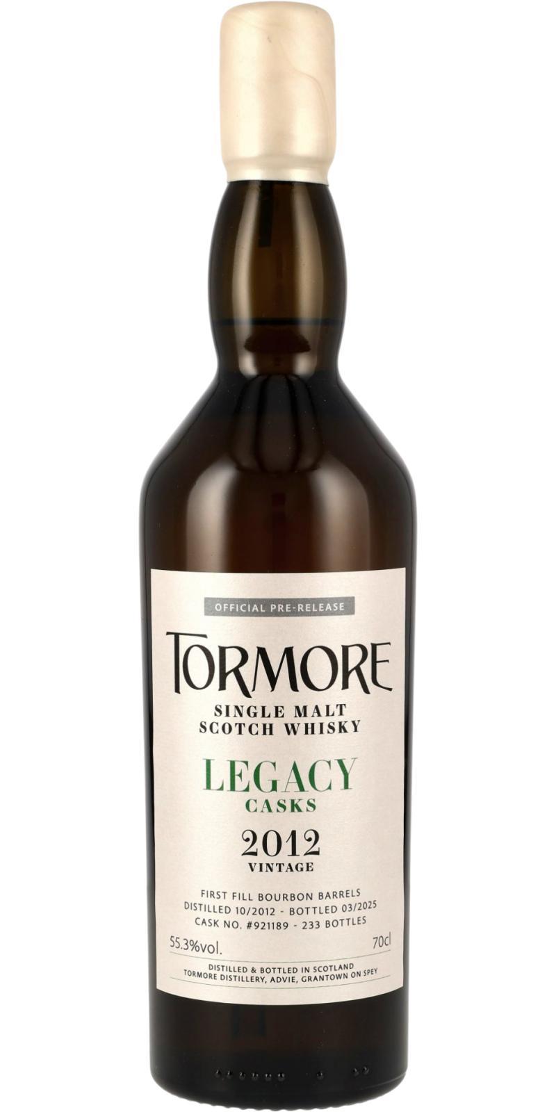 Tormore 2012  Legacy Casks