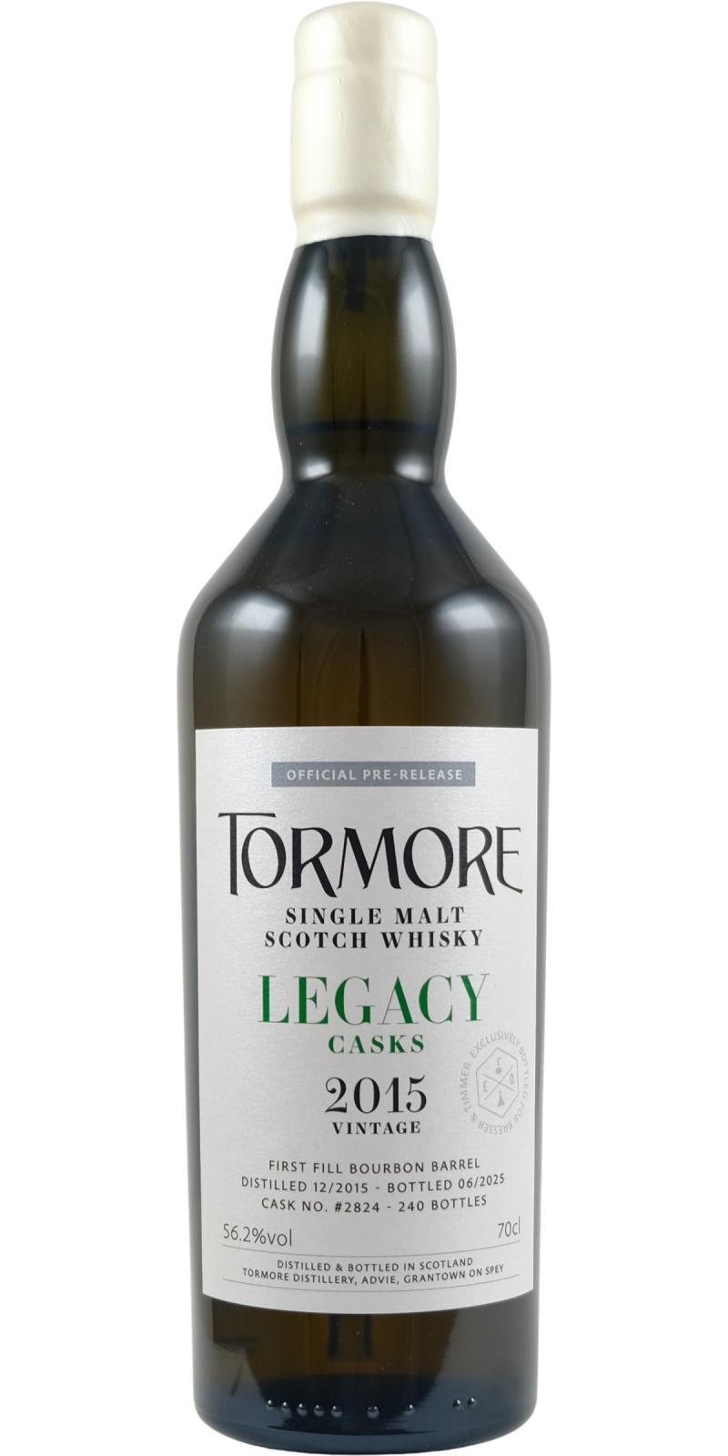 Tormore 2015  Legacy Casks