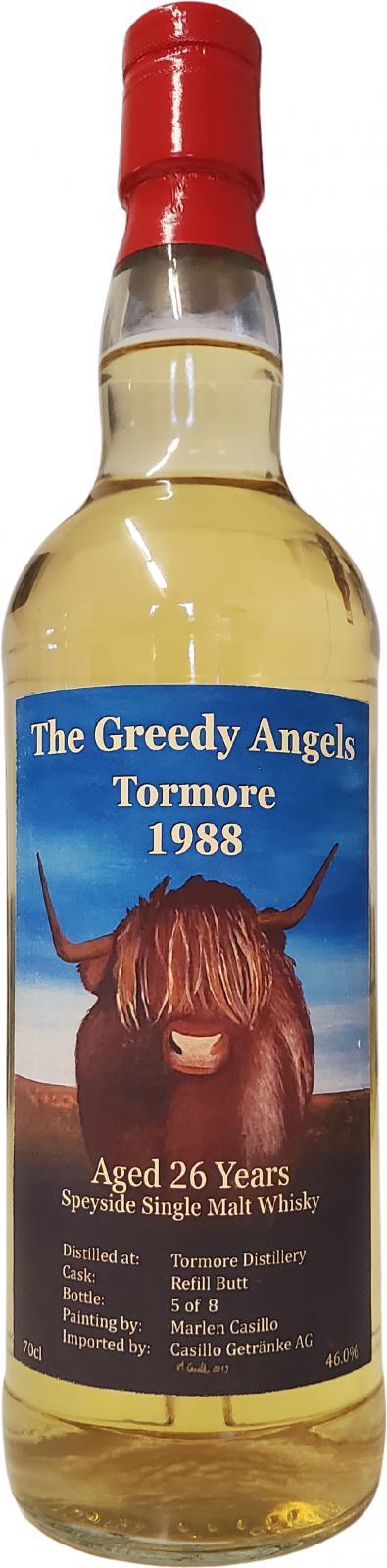 Tormore 1988 CG  The Greedy Angels