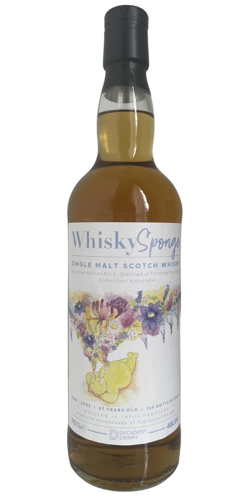 Tormore 1995 DeDr  Whisky Sponge