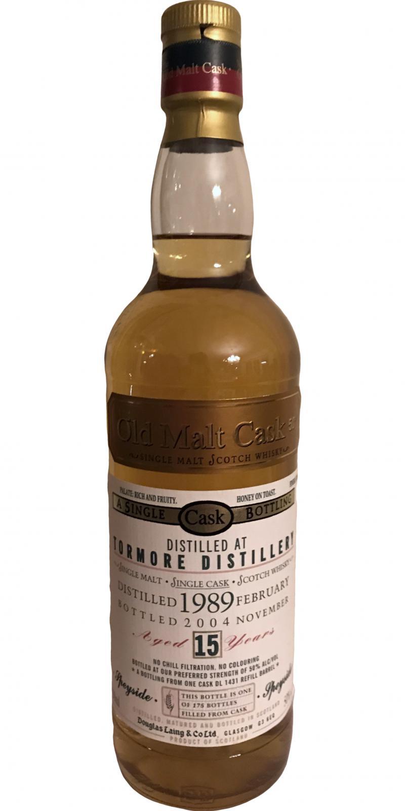 Tormore 1989 DL  The Old Malt Cask