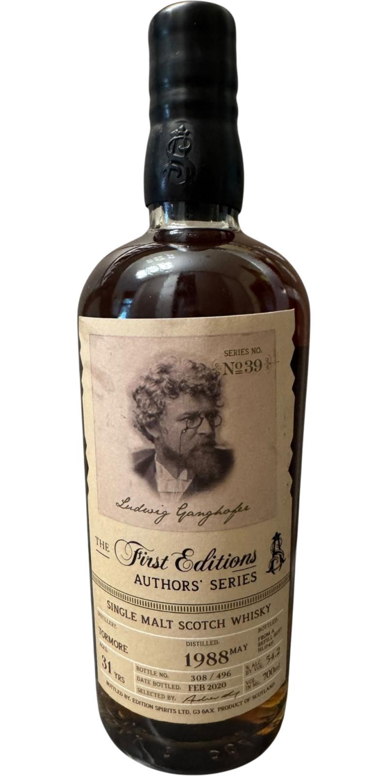 Tormore 1988 ED  The First Editions - Authors' Series