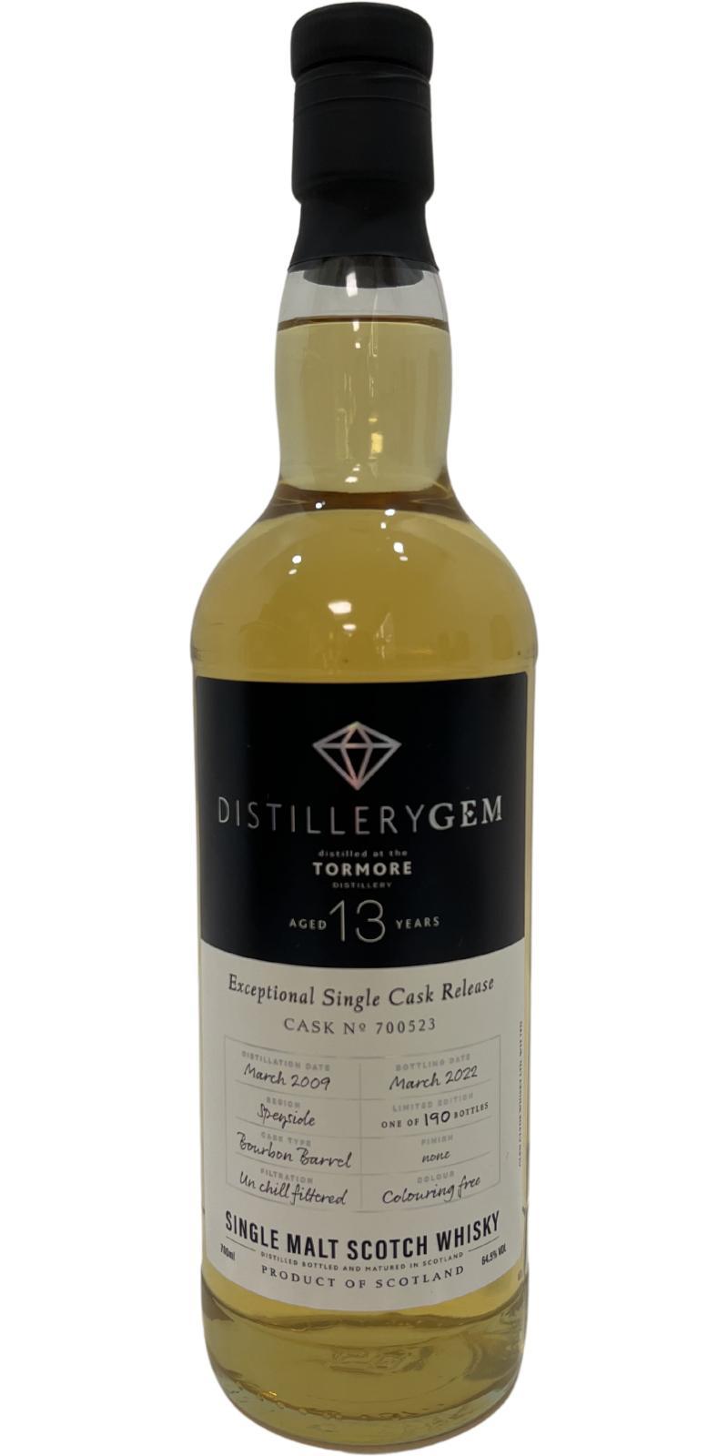 Tormore 2009 GCWL  Distillery Gem