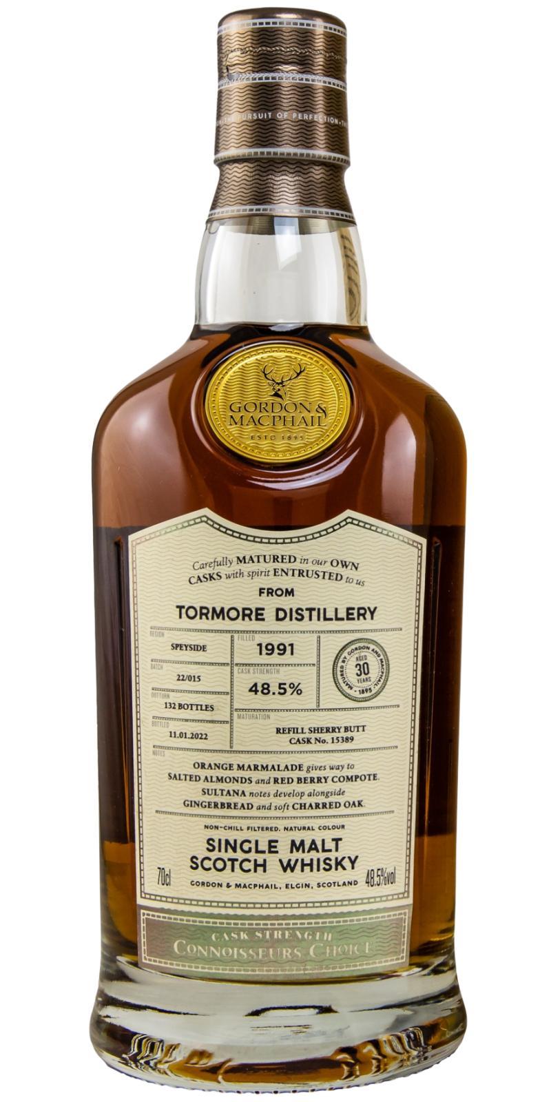 Tormore 1991 GM  Connoisseurs Choice - Cask Strength