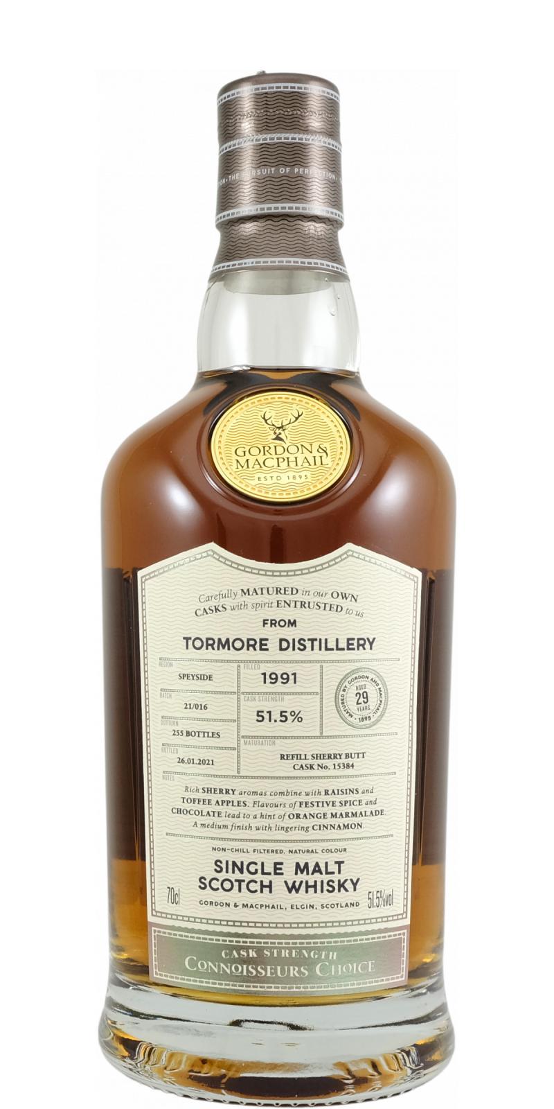 Tormore 1991 GM  Connoisseurs Choice - Cask Strength
