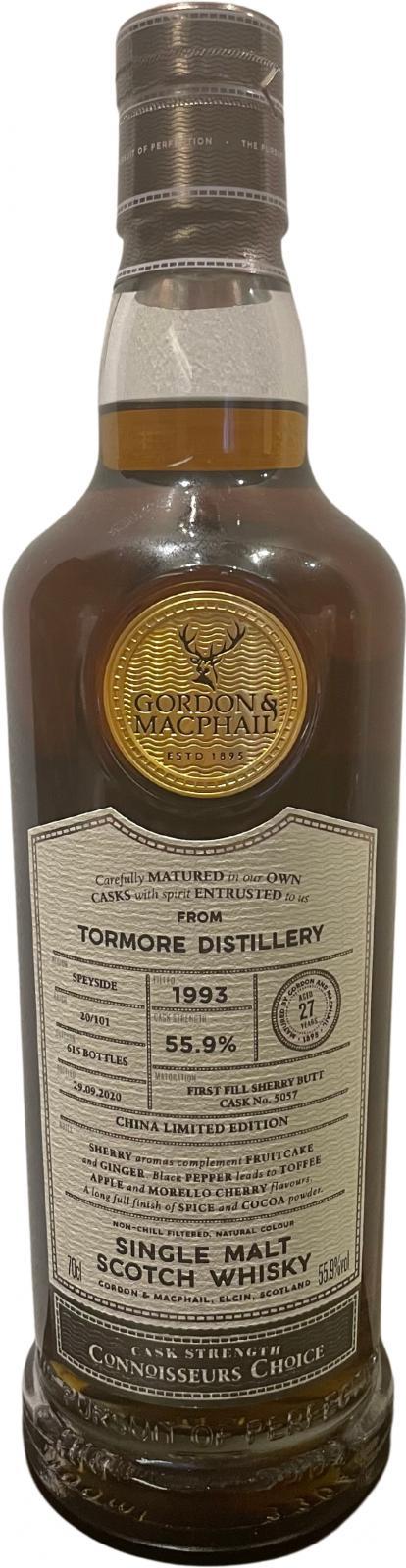Tormore 1993 GM  Connoisseurs Choice - Cask Strength