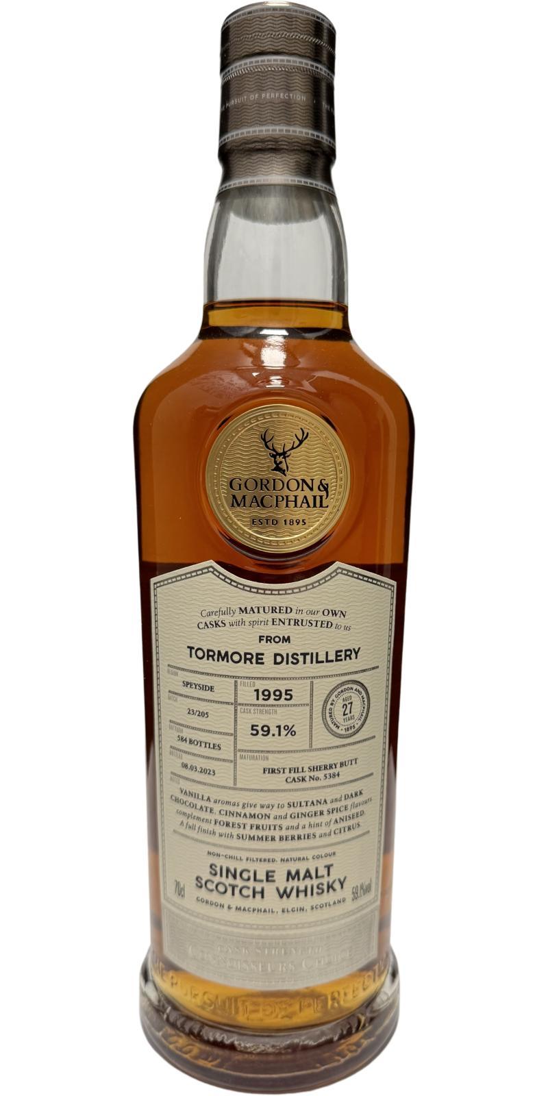 Tormore 1995 GM  Connoisseurs Choice - Cask Strength