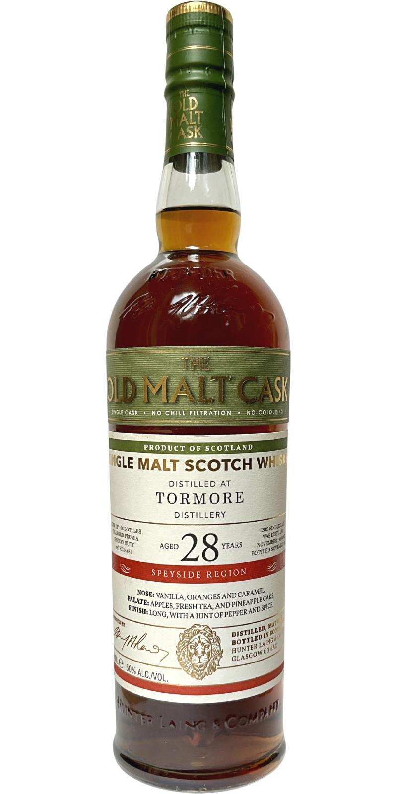 Tormore 1988 HL  The Old Malt Cask