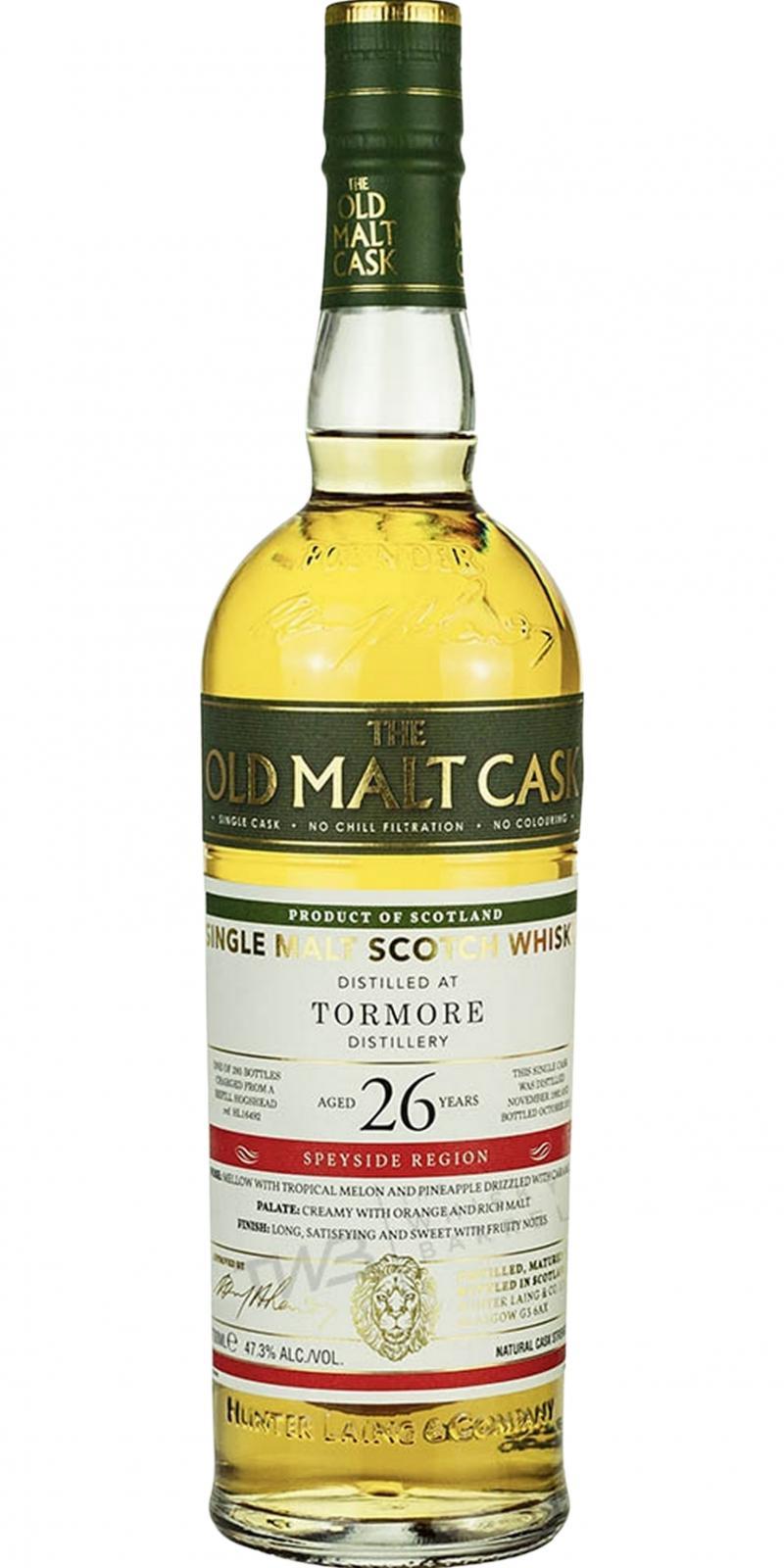 Tormore 1992 HL  The Old Malt Cask