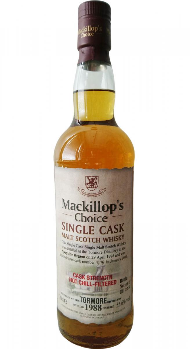 Tormore 1988 McC  Single Cask - Cask Strength